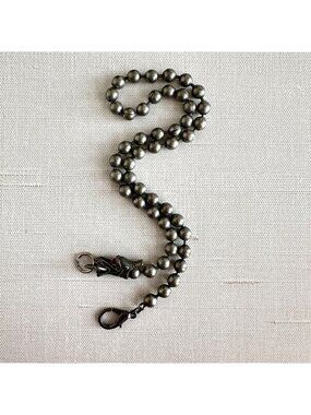 Gun Metal Wallet Chain With Dragon Head & Lobster Clasp 17.5"